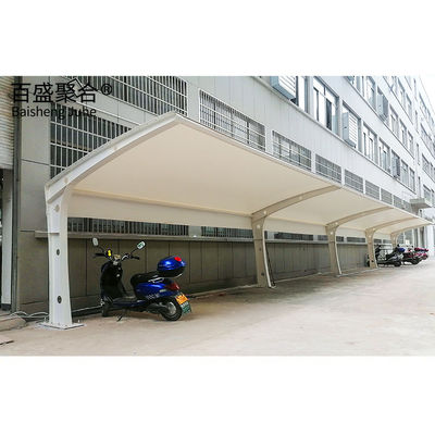 Finition de voile Parking extérieur revêtu en PVC Entrepôt métallique Canopy imperméable