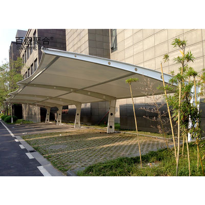 Moderne préfabriqué métallique ombrage canopy pour la moto et le stockage de vélo cadre recouvert de poudre blanche