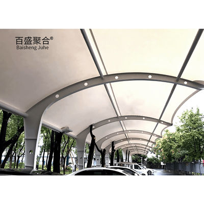 Moderne préfabriqué métallique ombrage canopy pour la moto et le stockage de vélo cadre recouvert de poudre blanche