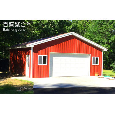 Garage à structure en acier pour garages en acier à deux voitures et bâtiments de jardin en acier