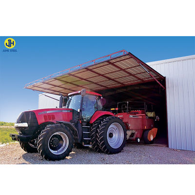 Carport en acier portable en métal préfabriqué lourd avec porte coulissante