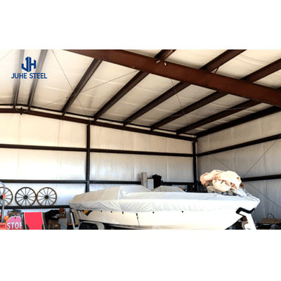 Structure préfabriquée en acier Mmetal Garage Shed avec Purlin C.Z forme de canal en acier