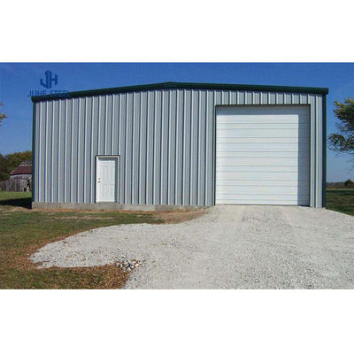Structure métallique portable en acier bâtiment de garage automobile avec portes et poutre en acier en forme de H solide